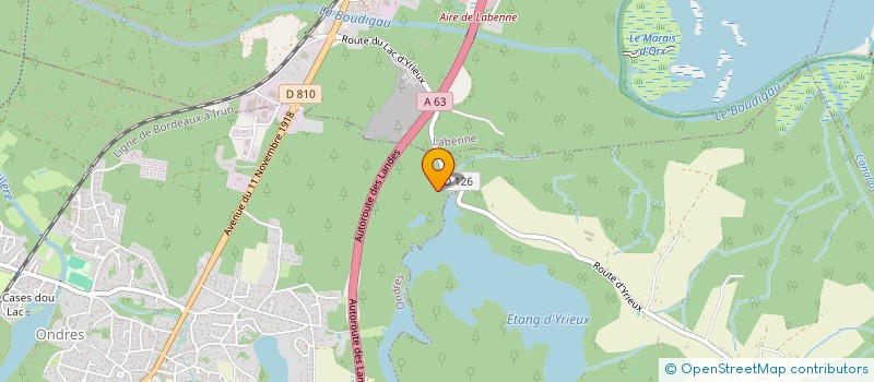 localisation de l'entreprise ASSOCIATION PARENTS D ELEVES D ONDRES  ONDRES