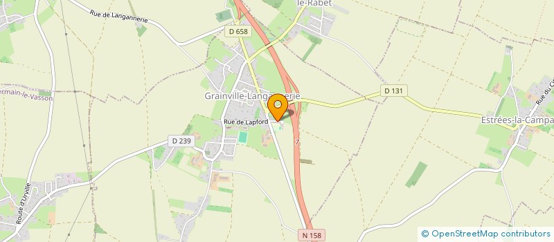 localisation de l'entreprise ASSOCIATION PARENTS D'ELEVES DE GRAINVILLE LANGANNERIE ET SAINT GERMAIN LE VASSON  GRAINVILLE-LANGANNERIE