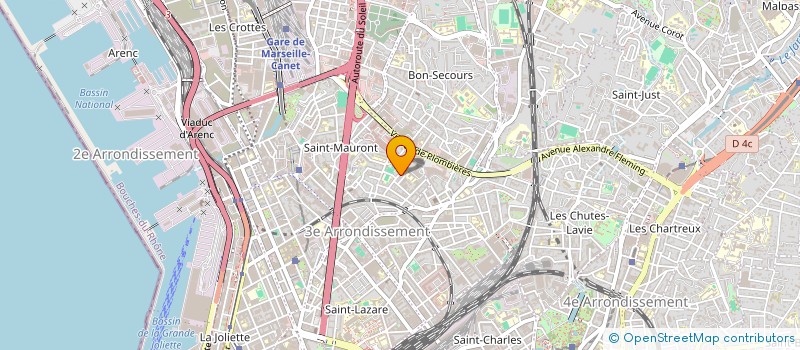 localisation de l'entreprise ASSOCIATION PARENTS D ELEVES DE L ECOLE ELEMENTAIRE REVOLUTION à MARSEILLE