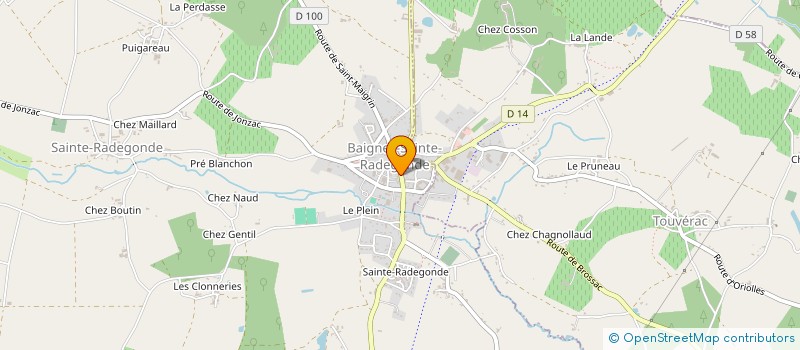 localisation de l'entreprise ASSOCIATION PARENTS D'ELEVES DU COLLEGE ANDRE MALRAUX à BAIGNES-SAINTE-RADEGONDE