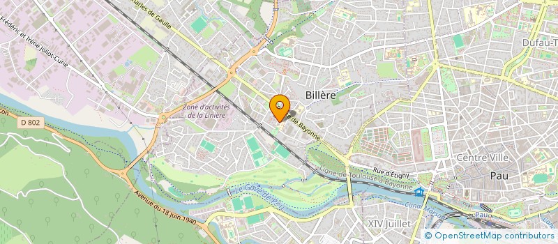 localisation de l'entreprise ASSOCIATION PARENTS D'ELEVES ECOLES MAIRIE  BILLERE