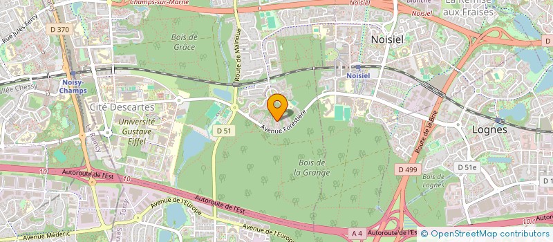 localisation de l'entreprise ASSOCIATION PARENTS D'ELEVES INDEPENDANTS - A.P.E.I. PABLO PICASSO CHAMPS-SUR-MARNE  CHAMPS-SUR-MARNE