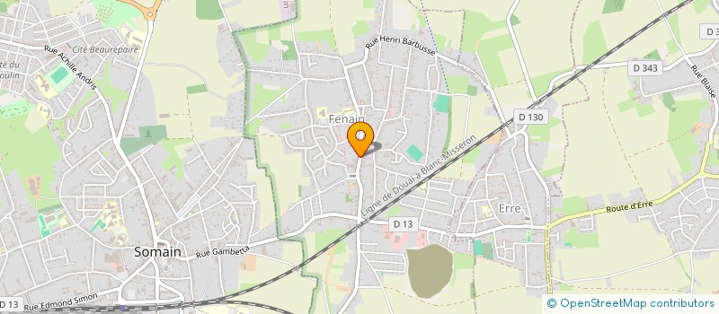 localisation de l'entreprise ASSOCIATION PARENTS D'ELEVES JOLIOT CURIE FENAIN  FENAIN