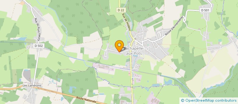 localisation de l'entreprise ASSOCIATION PARENTS D ELEVES LA MARELLE  LACHAPELLE-AUX-POTS