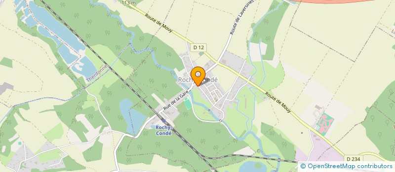 localisation de l'entreprise ASSOCIATION PARENTS D'ELEVES LES ENFANTS D'HAYDEN  ROCHY-CONDE