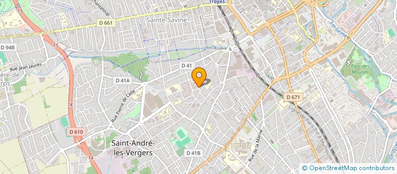 localisation de l'entreprise ASSOCIATION PARENTS D'ELEVES MAITROT APEM  SAINT-ANDRE-LES-VERGERS