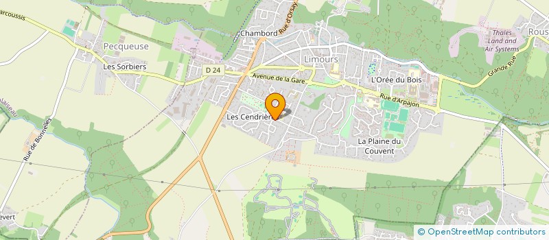 localisation de l'entreprise ASSOCIATION PARENTS D'ELEVES MATERNELLE DES CENDRIERES à LIMOURS