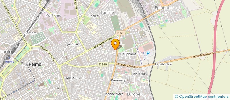 localisation de l'entreprise ASSOCIATION PARENTS D'ELEVES MATERNELLES DAUPHINOT  REIMS