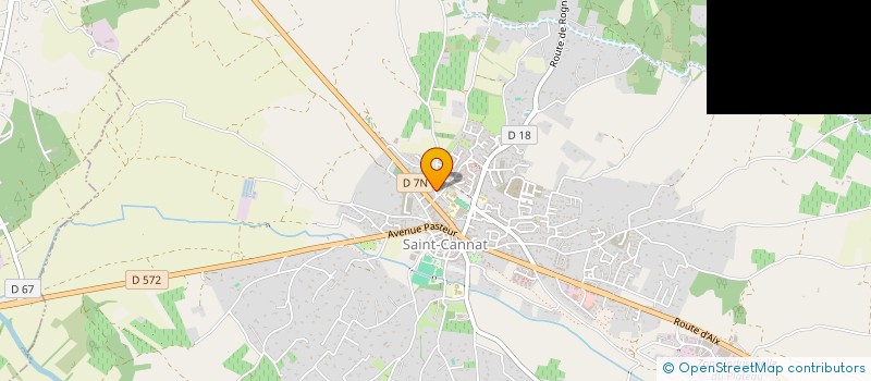 localisation de l'entreprise ASSOCIATION PARENTS D'ELEVES ST CANNAT  SAINT-CANNAT