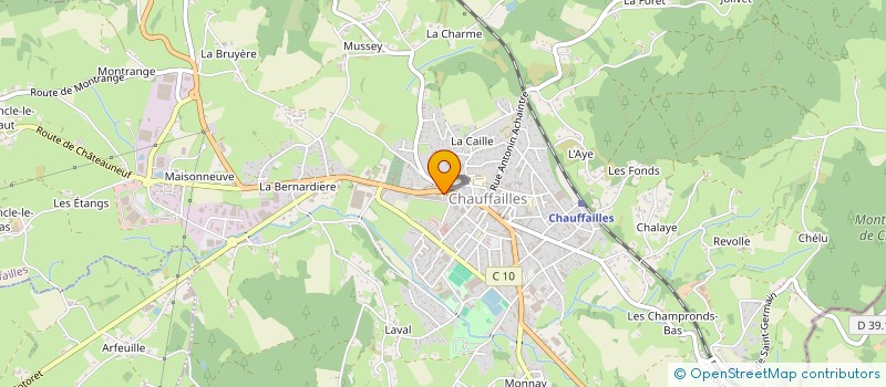 localisation de l'entreprise ASSOCIATION PARENTS ELEVES à CHAUFFAILLES