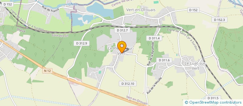 localisation de l'entreprise ASSOCIATION PARENTS ELEVES à VERT-EN-DROUAIS