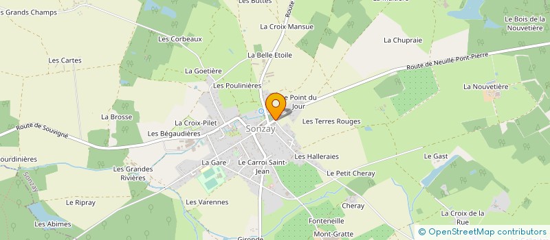 localisation de l'entreprise ASSOCIATION PARENTS ELEVES à ROUZIERS-DE-TOURAINE