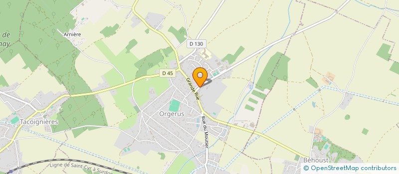 localisation de l'entreprise ASSOCIATION PARENTS ELEVES DES PAILLETTES  ORGERUS