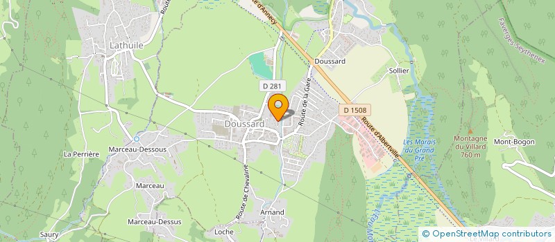 localisation de l'entreprise ASSOCIATION PARENTS ELEVES DOUSSARD  DOUSSARD