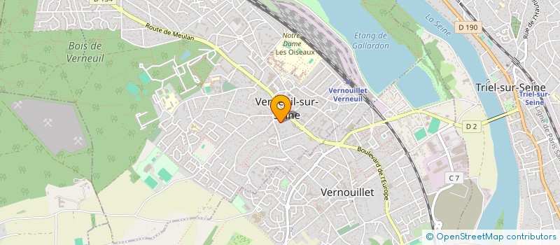 localisation de l'entreprise ASSOCIATION PARENTS ELEVES ECOLE DE MUSIQUE ET DE DANSE DE VERNEUIL SUR SEINE à VERNEUIL-SUR-SEINE