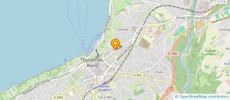 localisation de l'entreprise ASSOCIATION PARENTS ELEVES ECOLE LIBRE ST FRANCOIS à THONON-LES-BAINS
