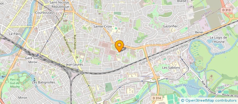 localisation de l'entreprise ASSOCIATION PARENTS ELEVES GROUPE SCOLAIRE ST BENOIT MAUPERTUIS à LE MANS