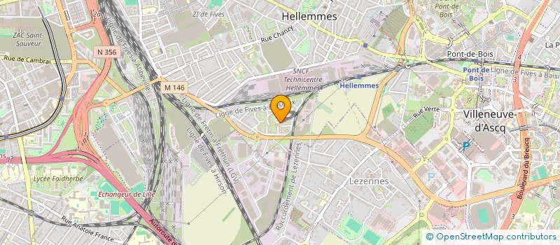 localisation de l'entreprise ASSOCIATION PARENTS ELEVES JEAN ROSTAND HELLEMMES  LILLE