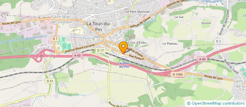 localisation de l'entreprise ASSOCIATION PARENTS ELEVES PASTEUR (APE PASTEUR)  LA TOUR-DU-PIN