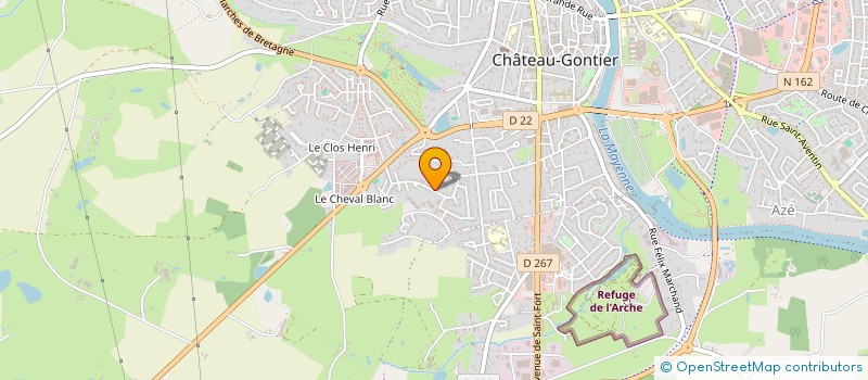 localisation de l'entreprise ASSOCIATION PARENTS ENFANT INADAPTES à CHATEAU-GONTIER-SUR-MAYENNE