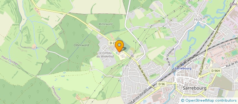 localisation de l'entreprise ASSOCIATION PARENTS ENFANTS INADAPTES à SARREBOURG