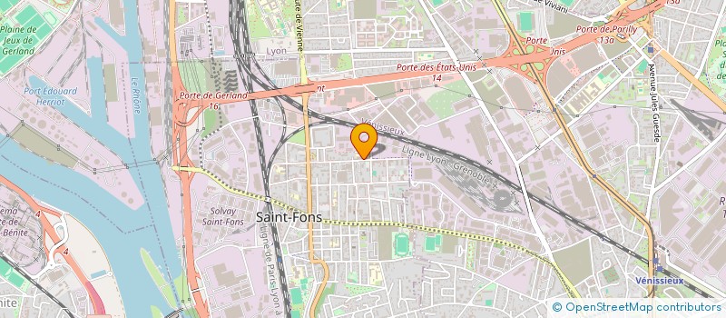 localisation de l'entreprise ASSOCIATION PARENTS ET ENFANTS D'ALLENDE  SAINT-FONS