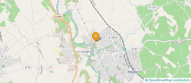 localisation de l'entreprise ASSOCIATION PARENTS PETITS GRAINS  MAGALAS