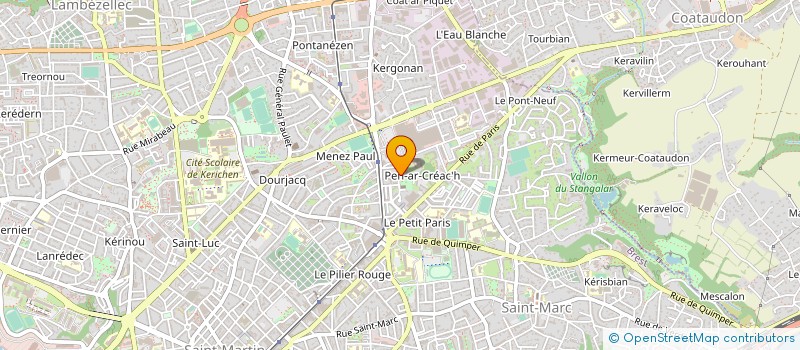 localisation de l'entreprise ASSOCIATION PARIS ATLANTIQUE  BREST
