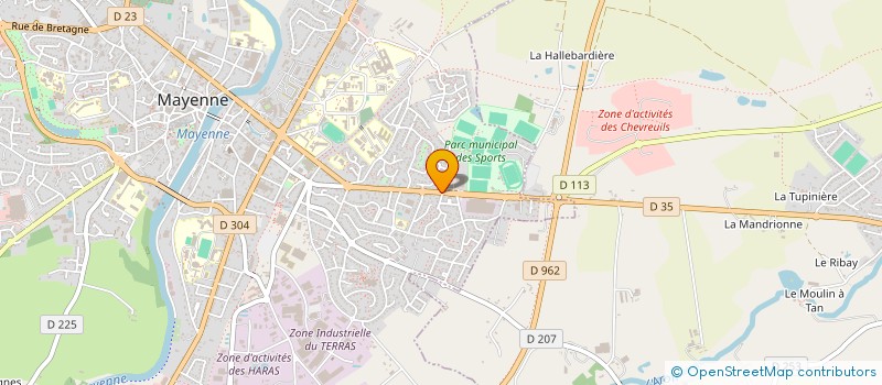 localisation de l'entreprise ASSOCIATION PARIS PLURIEL à MAYENNE