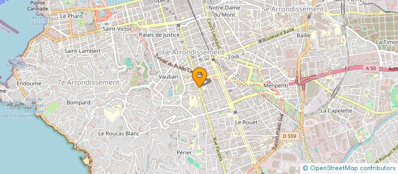 localisation de l'entreprise ASSOCIATION PARISIENNE & PROVENCIALE à MARSEILLE