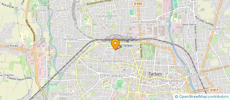 localisation de l'entreprise ASSOCIATION PARITAIRE DEPARTEMENTALE INTERPROFESSIONNELLE  TARBES