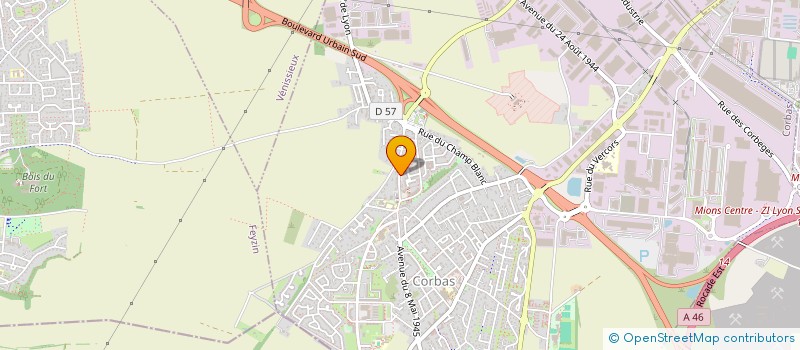 localisation de l'entreprise ASSOCIATION PAROISSIALE à CORBAS