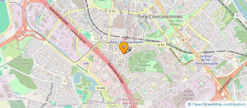 localisation de l'entreprise ASSOCIATION PAROISSIALE D'EVRY à EVRY-COURCOURONNES