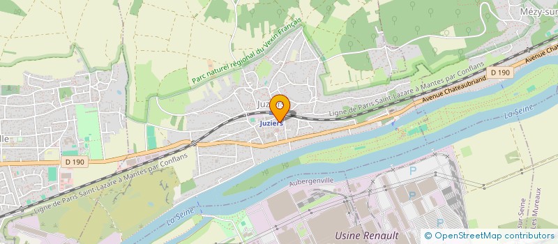 localisation de l'entreprise ASSOCIATION PAROISSIALE DE JUZIERS  JUZIERS