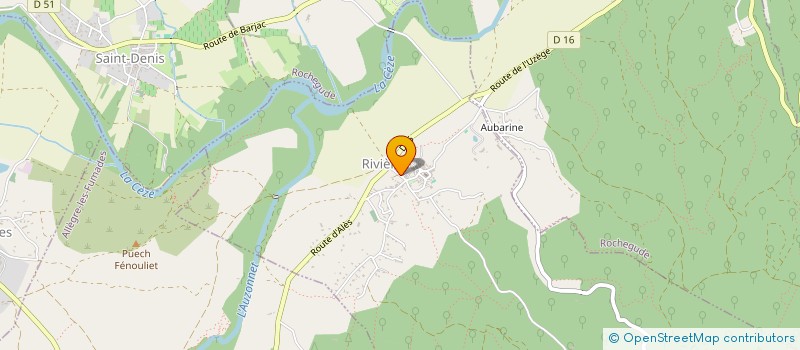 localisation de l'entreprise ASSOCIATION PAROISSIALE DISTRICT DE BARJAC  BARJAC