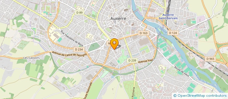 localisation de l'entreprise ASSOCIATION PAROLE ET SILENCE à AUXERRE