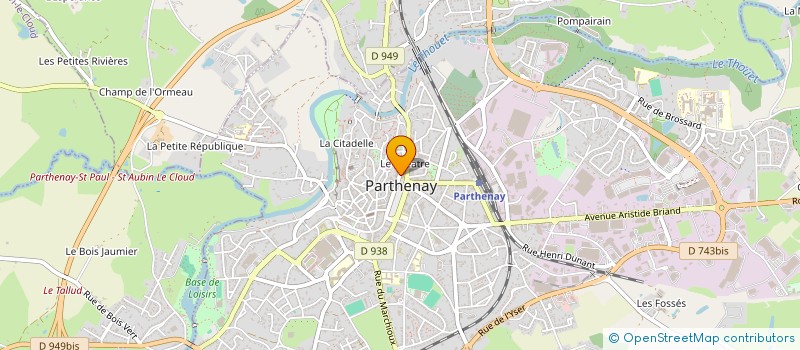 localisation de l'entreprise ASSOCIATION PAROLE'S à PARTHENAY