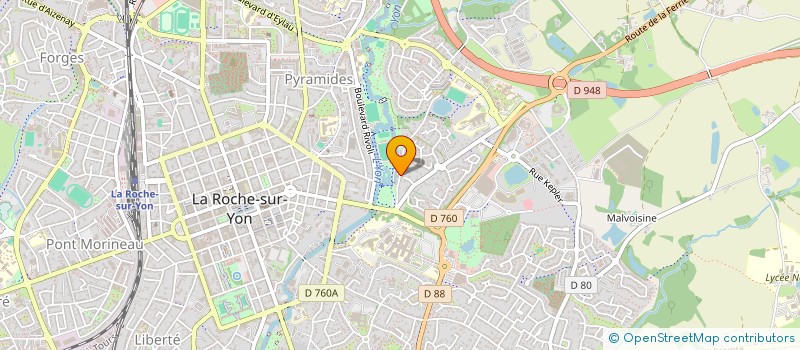 localisation de l'entreprise ASSOCIATION PAROLES à LA ROCHE-SUR-YON