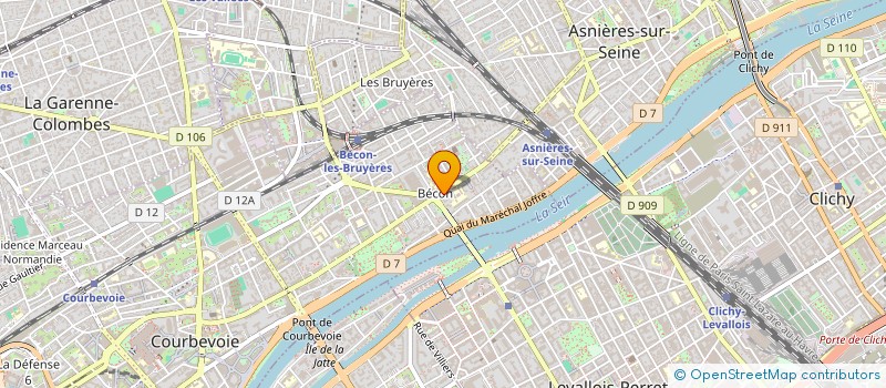 localisation de l'entreprise ASSOCIATION PAROLES DE FEMME à COURBEVOIE