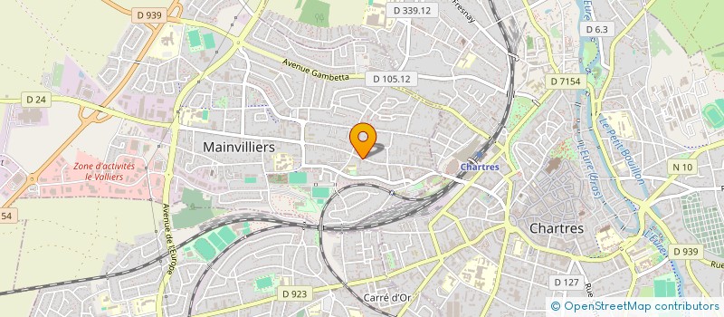 localisation de l'entreprise ASSOCIATION PARTAGE 28 à MAINVILLIERS