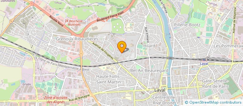 localisation de l'entreprise ASSOCIATION PARTAGE à LAVAL