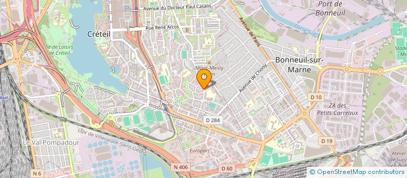 localisation de l'entreprise ASSOCIATION PARTAGE à CRETEIL