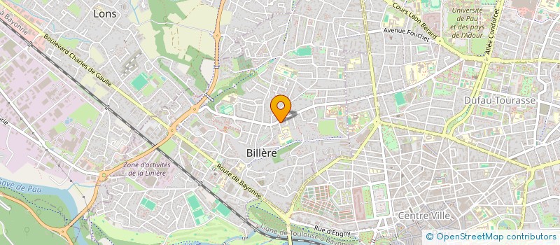 localisation de l'entreprise ASSOCIATION PARTAGE 64  BILLERE