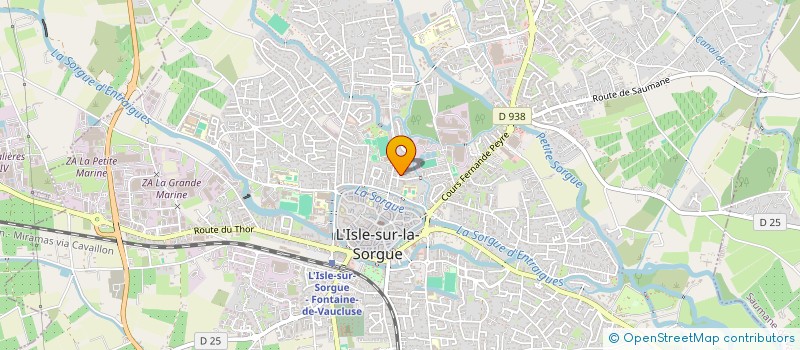 localisation de l'entreprise ASSOCIATION PARTAGE DES MOTS à L'ISLE-SUR-LA-SORGUE