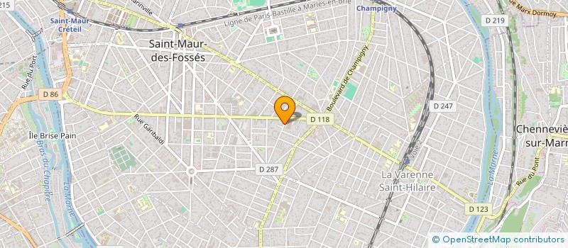 localisation de l'entreprise ASSOCIATION PARTAGE ET ARTS PLURIELS à SAINT-MAUR-DES-FOSSES