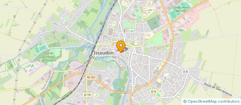 localisation de l'entreprise ASSOCIATION PARTAGE ET DEVELOPPEMENT DES CAUSES (APDC)  ISSOUDUN