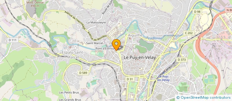 localisation de l'entreprise ASSOCIATION PARTAGE MON TALENT  LE PUY-EN-VELAY