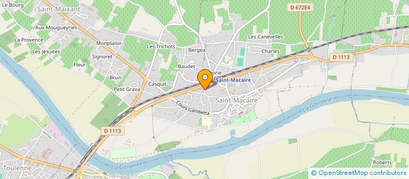 localisation de l'entreprise ASSOCIATION PARTAGE SANS FRONTIERES  SAINT-MACAIRE