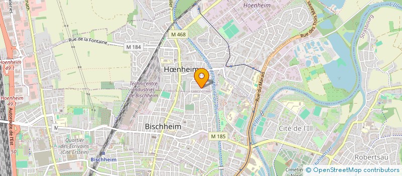 localisation de l'entreprise ASSOCIATION PARTAGE SOLIDARITE  HNHEIM