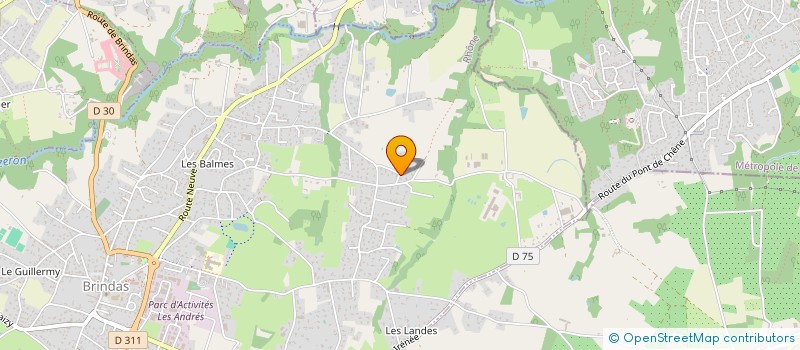 localisation de l'entreprise ASSOCIATION PARTAGE SON ET MUSIQUE (APSM)  BRINDAS